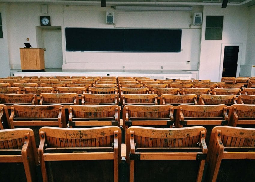 College lecture hall