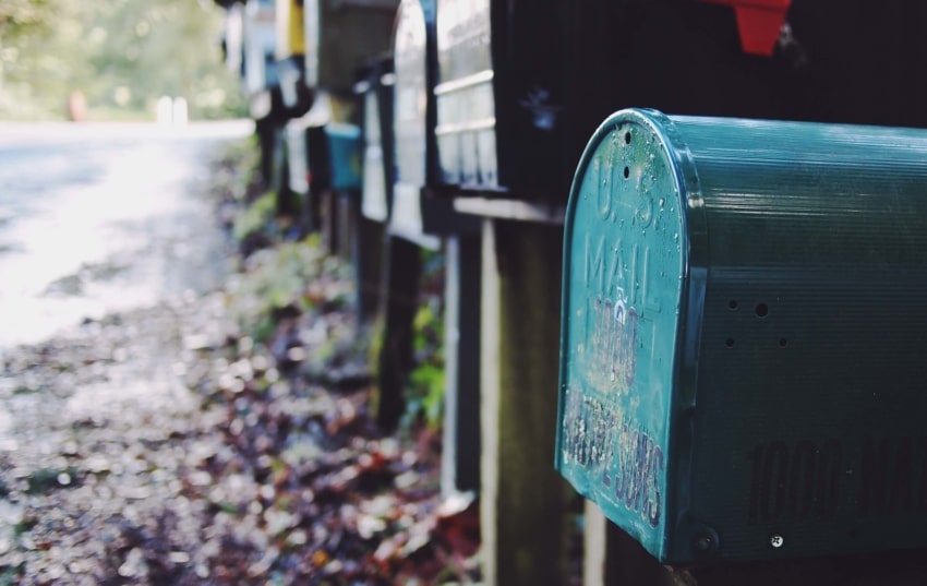 “Mailboxes in a row”