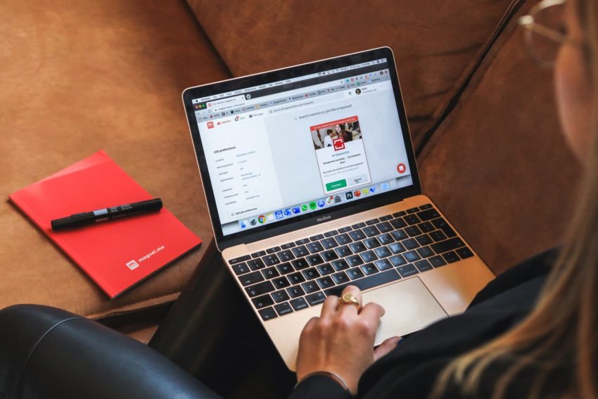 Student earning a degree in computer science from home